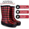 2020 NOVA MODA MODA BOTAS DE CHAVELA MONTAGEM DE PVC PVC Rain Boot Man for Kids